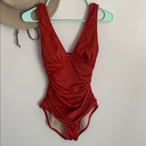 J. Crew Ruched femme one-piece swimsuit size 4